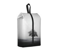 Lonely Tree Printed Travel Shoe Storage Bag Waterproof Jacquard Fabric is Lightweight, with Strong Handle and Central Zipper.