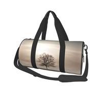 Lonely Tree Travel Duffel Bag Sports Gym Bag, Lightweight Overnight Weekender Bag With Shoes Compartment Yoga Gym Sports Bag For Men Women