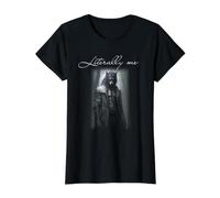 Lonely Werewolf Literally Me Dark Humor Stoic Meme Value Graphic T-Shirt, Women, Black, L
