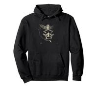 Lonely Western Cowboy Smoking Vintage Portrait Pullover Hoodie