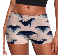 Lonely Whales Women's Boyshort Panties Seamless Underwear Soft Stretchy Boxer Briefs L