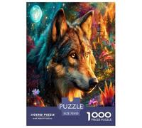 Lonely Wolf 1000 Pieces Jigsaws for Adults Fun, Challenging & Brainteasing Beautiful Home Decoration Challenge High Difficulty 70x50cm/1000pcs