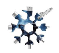 Lonely Wolf 19-in-1 Snowflake Multi Tool,Compact And Portable Stainless Steel Snowflake Multitool,Snowflake Wrench for Travel,Home And Work