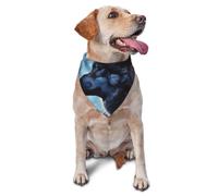 Lonely Wolf Dog Bandana Pet Scarf Accessories for Small Medium Dogs Cats Photo Prop, Triangle Pet Bandanas Adjustable Puppy Bib Washable Dog Kerchief Puppy Neckerchief