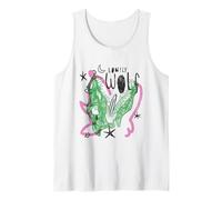 Lonely Wolf Skull Retro Illustration Art Tank Top