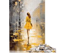 Lonely Woman Puzzle Premium 100% Recycled Board Paper Rectangular Jigsaw Puzzle for Adults Teen Unique Gift 1000pcs (75x50cm)