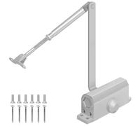 LONENESS Automatic Door Closer - Adjustable for Domestic & Commercial Fire Doors, Hydraulic Safety Closers up to 30KG