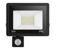 LONENESSL 30W Motion Security Flood Lights, IP66 Waterproof 3000K LED Floodlight with PIR Sensor, Cold White Outside Wall Light with 120° Lighting Angle, for Garden, Garage, Stair