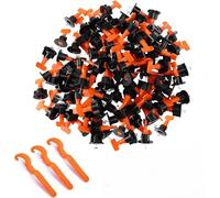 LONENESSL Tile Leveling System Kit, 150pcs Reusable Tile Spacers with 3 Special Wrenches and Retrievable Steel Needle, Tile Leveling Tool Kit for Wall Floor Ceramic Tile(150pcs), DBJ-50