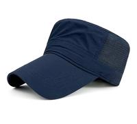 Loneshark Long Brim Military Hat Mesh Back Cadet Cap Army Flat Top