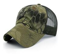 Loneshark Mens Camo Baseball Hats with American Flag Buckle USA Tactical Operator Patriotic Cap US Army Military OCP Ball Hat, Back-mesh-mandrake, One size