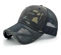 Loneshark Mens Camo Mesh Baseball Hat American Flag USA Eagle Tactical Operator Patriotic Caps US Army Military OCP Ball Hats, Multicam, One Size