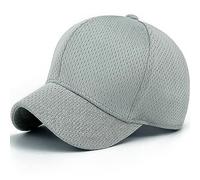Loneshark Mens Full Mesh Summer Breathable Running Baseball Hat Quick Dry Womens Moisture Wicking Outdoor Sports Dry Fit Cap, Grey, One size