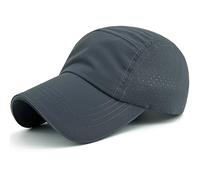Loneshark Oversized XXL Reflective Men Quick Dry Hat Lightweight Sun Cap for Running/Golf/Baseball Women Breathable Mesh Cap, Grey, XL-XXL