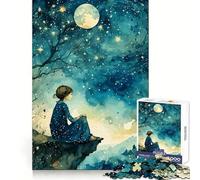 Lonesome 1000 Pieces Jigsaws Adults Puzzles Logic Fun Clear Tone Playful Challenge (50x75cm)