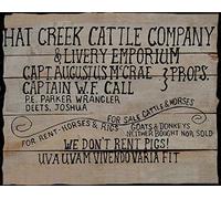 Lonesome Dove Metal Tin Signs Hat Creek Cattle Company We Don't Rent Pigs Wall Decor Gifts Bar/Home/Outdoor 8 X 12 Inches