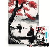 Lonesome Fisher 1000 Piece Jigsaw Puzzle for Teenagers Sharp Thinking Perfect Connection Fun Activity Xmas Surprise (38x26cm)