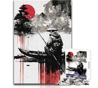 Lonesome Fisher 1000 Piece Jigsaw Puzzles for Adults Creative Problem Solving Game Heartfelt Memorable Gift Idea Size 38x52cm