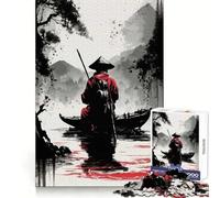Lonesome Fisher 1000 Pieces Jigsaw Puzzles for Adults Recall Boost Good Thick Real Challenge Art Display (38x52cm)