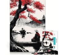 Lonesome Fisher Jigsaw 1000 Pieces for Adults FreeTime Game Accurate Cut Fun Challenge Game Night (38x52cm)