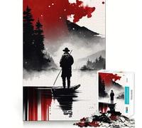 Lonesome Fisher Jigsaw 1000 Pieces for Adults FreeTime Game Accurate Cut Fun Challenge Game Night (38x52cm)