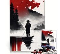 Lonesome Fisher Jigsaw 1000 Pieces for Adults FreeTime Game Accurate Cut Fun Challenge Game Night (38x52cm)