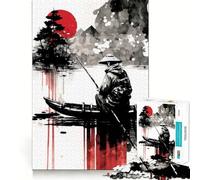 Lonesome Fisher Jigsaw Puzzles 1000 Pieces for Teenagers Creative Play Real Thick Real Challenge (50x75cm)