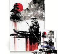 Lonesome Fisher Jigsaw Puzzles 1000 Pieces for Teenagers Creative Play Real Thick Real Challenge (50x75cm)
