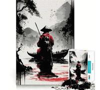 Lonesome Fisher Puzzles for Teenagers 1000 Piece Strong Memory Precise Edge Joyful Challenge Nice Art (50x75cm)