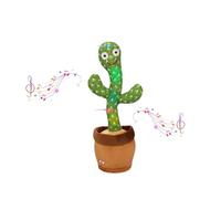 Lonexo New Dancing Cactus Toy Interactive Singing Plush with LED Lights, Records and Repeats what you say Mimic toy Encourage Speech Toys Rechargeable Battery Gift for boys Kids 3 4 5 6 years old