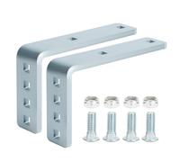 Lonffery Trailer Fender Brackets 2-Pack, Galvanized Steel Flush Fender Brackets Mounting Kit, Fits 8" & 12" Trailer Fenders, Universal Trailer Accessories