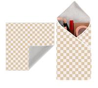 Lonfliness Magic Makeup Bag Self-Adhesive Cloth Portable Lazy Cosmetic Pouch Open Lay Flat Toiletry Bags Lens Protective Wrap Organizer for Brush Travelling Women Girl Gift, Colorful, Smile Face