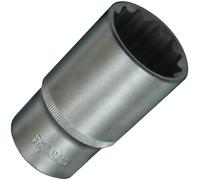 Long 12-Point Socket / Screwdriver Insert Socket Spanner Multi-Tooth 36 mm 1/2 Inch Drive CV-Steel