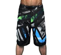 Long 3/4 Board Swim Surf Shorts Mens, Men's Swimming Shorts Quick Dry Beach Shorts Holiday Board Shorts Plus Size Surfing Shorts Casual Fitness Sports Shorts Elastic Waist Shorts for Men Black