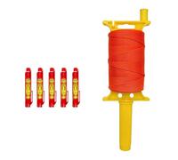 Long 540Ft Fluorescent Masons Line Set Featuring 5 Bubble Levels For Accurate Landscaping And Building Applications Line With Builts In Levels
