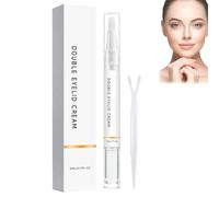 Long-Acting Invisible Double Eyelid Shaping Cream,Double Eyelid Styling Cream,Instant Lift Eye Gel with Y-Shaped Fork,Eye Lid Lift for Hooded Eyes,Waterproof Natural for Woman，1PCS