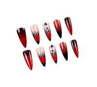 Long Almond False Nails Stick On Full Covers Glittering Press On Manicure Accesories For Various Occasion Nail Accesories