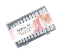 Long Almond Nails Tips Set 240PCS Matte Clear Full Covers False Nails Extension Art Manicure Accesories Acrylic Nail Tips
