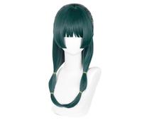Long Anime Cosplay Wigs for Women Girl Dark Green Long Hair Wig Synthetic Hair Wigs for Halloween Party Costume