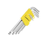 Gunpla Long Arm Ball Point Allen Hex Key Wrench Ball End Hex Key Set, 9-Piece, 1.5-10mm for Home Use and DIY
