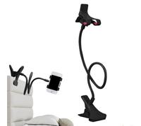 Long Arm Headboard Bedside Lazy Bracket - Adjustable Smartphone Support, Flexible Phone Clip for Studio, Metal Mobile Holder with Rotating Neck, Home Accessory, Stable Device Clamp for Kitchen Counter