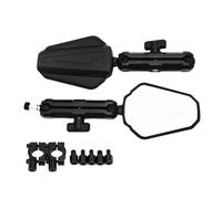 Long Arm Mirrors Enduro Motorcycle Mirrors 1 Pair,Rearview Mirrors Kit for ADVs,Foldable and Adjustable Universal Motorbike Mirrors for UTV ATV Off-Raod Adventure,Touring & Dual Sport Bikes
