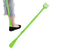 Long Back Scracker - handle pick, lightweight ergonomic shape, smooth curved edges | Dual-purpose shoe horn tool for easy boots to wear with gentle scratch relaxation for everyday use