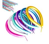Long Balloons Twisting Balloons - 260 Animals Modeling Latex Kit, Professional Skinny DIY Sculpting Set, Thick No Burst Party Balloon Art | For Birthday Wedding Clown Christmas Decorations