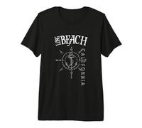 Long Beach CA Compass Rose, Sailboats, Nautical Premium T-Shirt