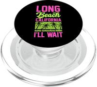 Long Beach California Name Somewhere Better I'll Wait PopSockets PopGrip for MagSafe