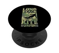 Long Beach Kite Surfing In California Coast Kitesurfing PopSockets Adhesive PopGrip