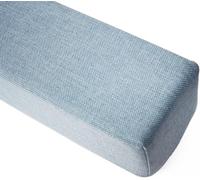 Long Bed Space Filler Pillow 90/120/140/160/180 cm Cushioned Headboard & Footboard Gap Support for Twin/Full/King Beds (Light Blue 120x5x20 cm)