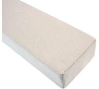 Long Bed Space Filler Pillow 90/120/140/160/180 cm Cushioned Headboard Gap Support for Twin/Full/King Beds (Light Beige 150x5x20 cm)
