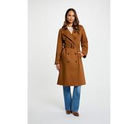 Long Belted Trench Coat Brown